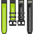 Силиконовый ремешок для Garmin Fenix 5/6/7 Forerunner 945/935, Lime / Black