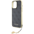 Чехол Guess 4G Charms с подвеской для iPhone 15 Pro Max