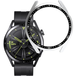 2в1 чохол та захисне скло для годинника Huawei Watch GT 3 46mm, білий