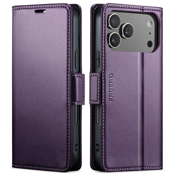 Чохол-гаманець ERBORD Glossy Litchi з клапаном для iPhone 17 Pro Max