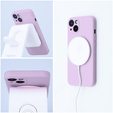 ERBORD Чехол Silicone Mag Cover для iPhone 15 Plus, розовый