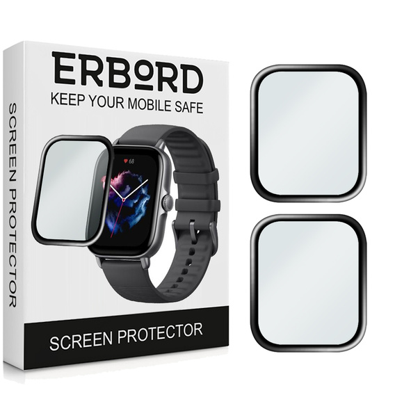 2x Гібридне скло ERBORD для Amazfit GTS 3