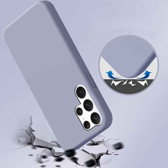Чехол до Samsung Galaxy S22 Ultra 5G, Silicone Lite, лавандовый