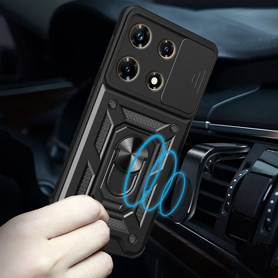 Чехол NOX Camera Slide Infinix Note 30 Pro, CamShield Slide, чёрный