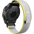 Нейлоновый ремешок до Garmin Fenix 22mm, Beige / Yellow