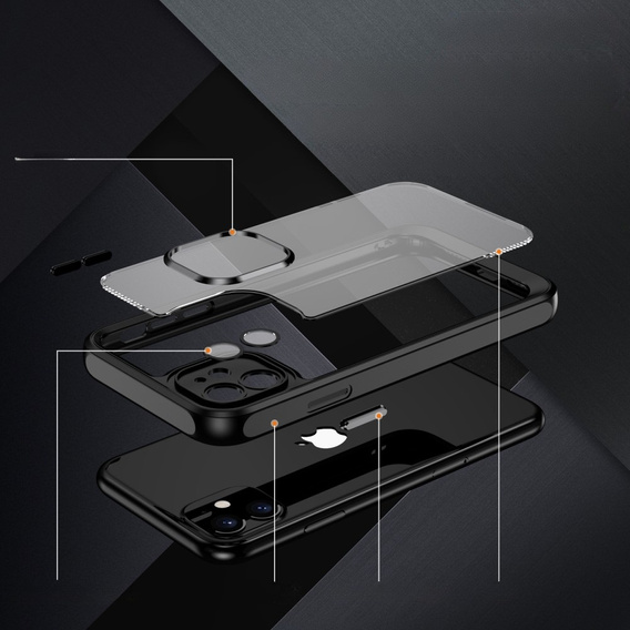 Чохол для iPhone 12, ERBORD Impact Guard, чорний