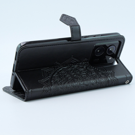 Чохол-книжка для Xiaomi 13T / 13T Pro, Mandala, чорний
