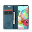 Чехол CASEME для Samsung Galaxy A71, Leather Wallet Case, зелёный