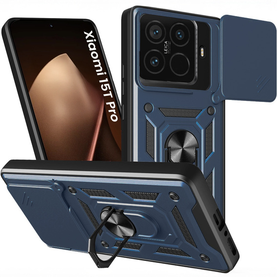 Бронированный чехол CamShield Slide с крышкой камеры и кольцом для Xiaomi 15T Pro