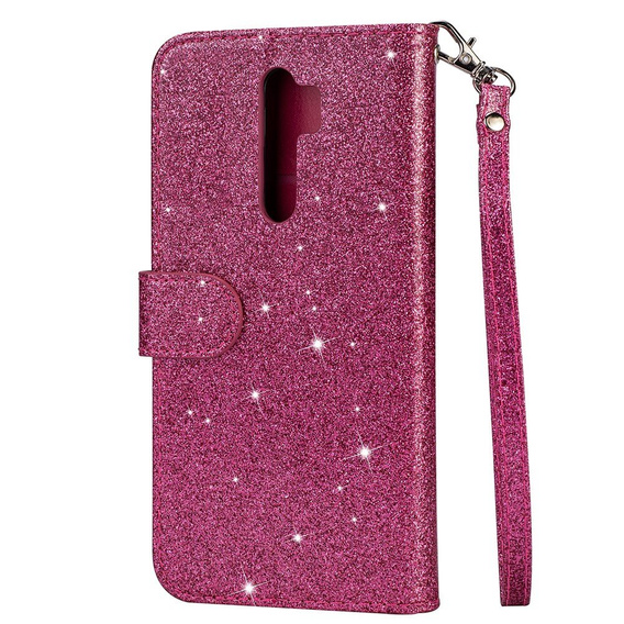 Откидной чехол для Xiaomi Redmi Note 8 Pro, Wallet Zippered, розовый