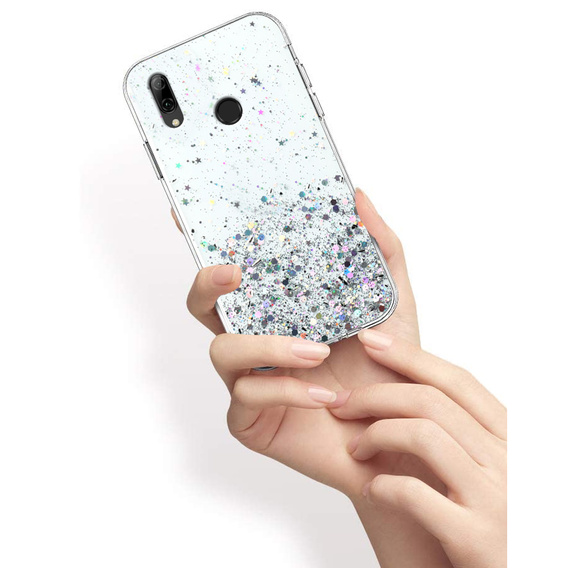Чoхол до Huawei P Smart 2019, Glittery, прозорий